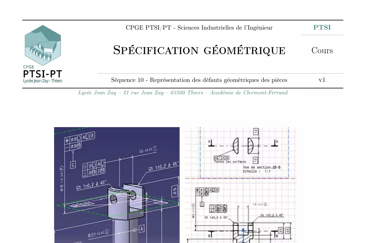 Spécifications géométriques