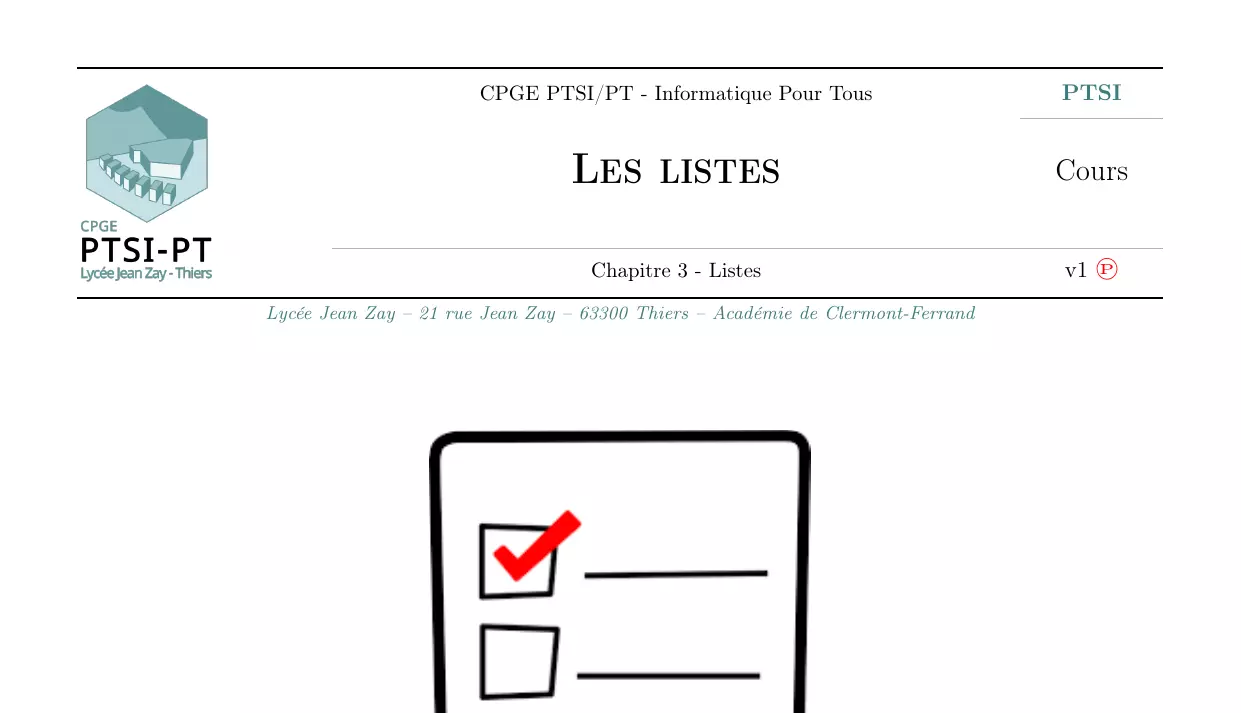 Les listes