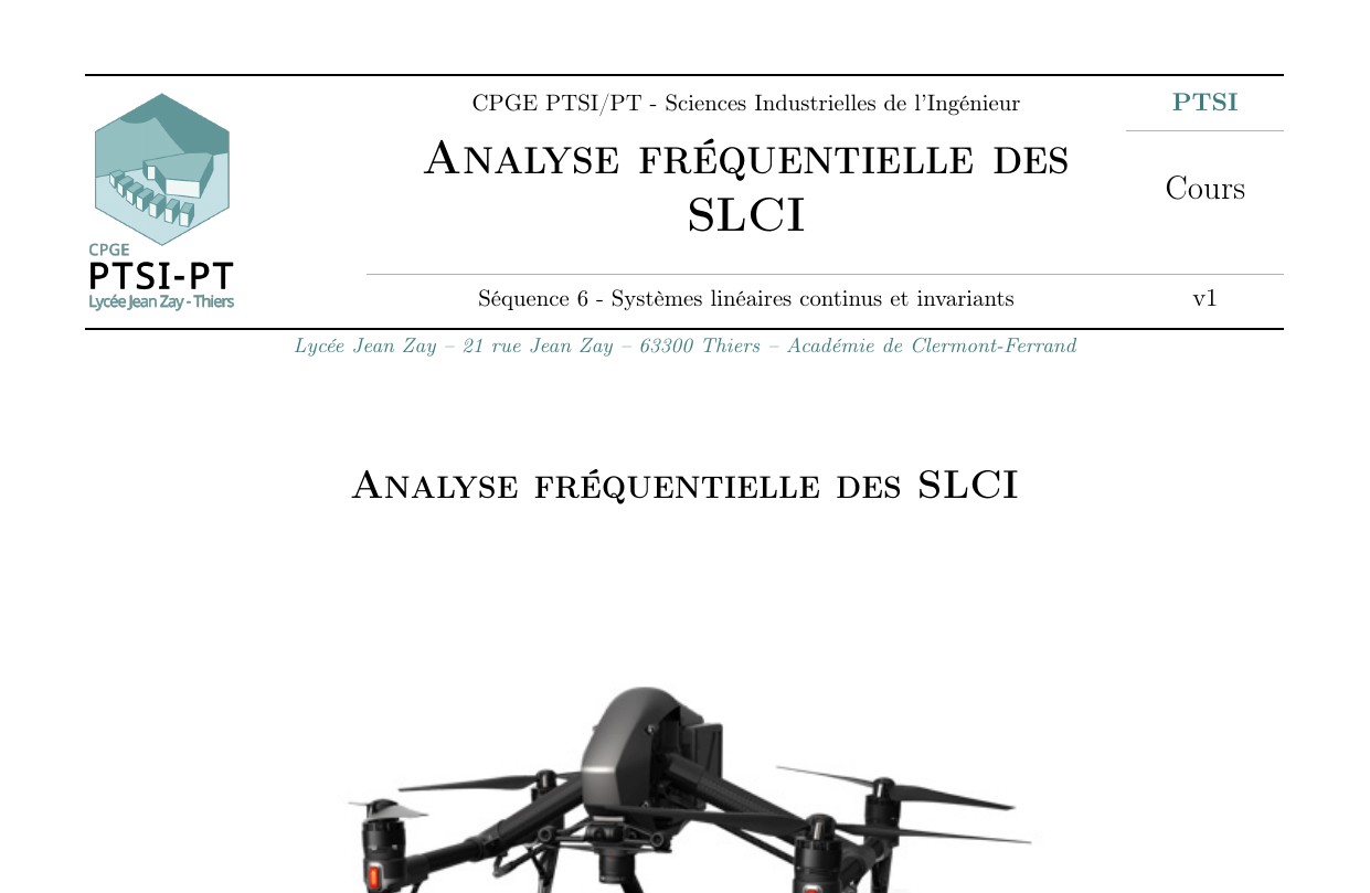 Analyse fréquentielle des SLCI