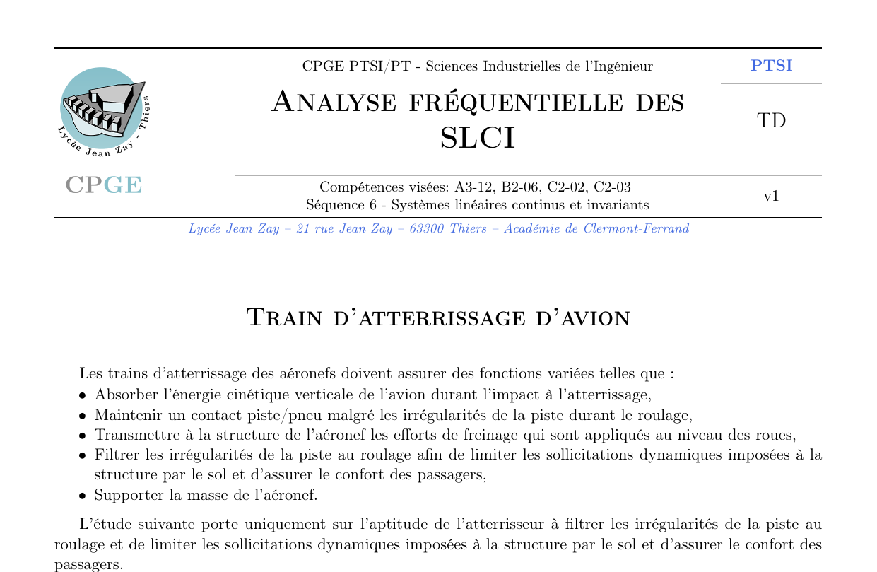 Train d'atterrissage